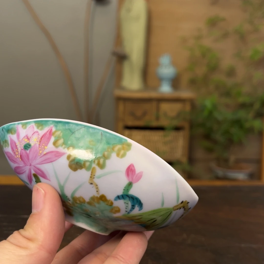 杯柴烧手工手绘陶瓷