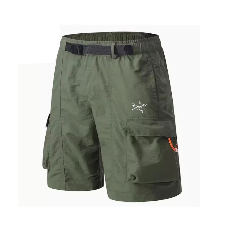 新款折扣鸟牌男款户外速干短裤软壳透气运动时尚休闲五分裤宽松夏