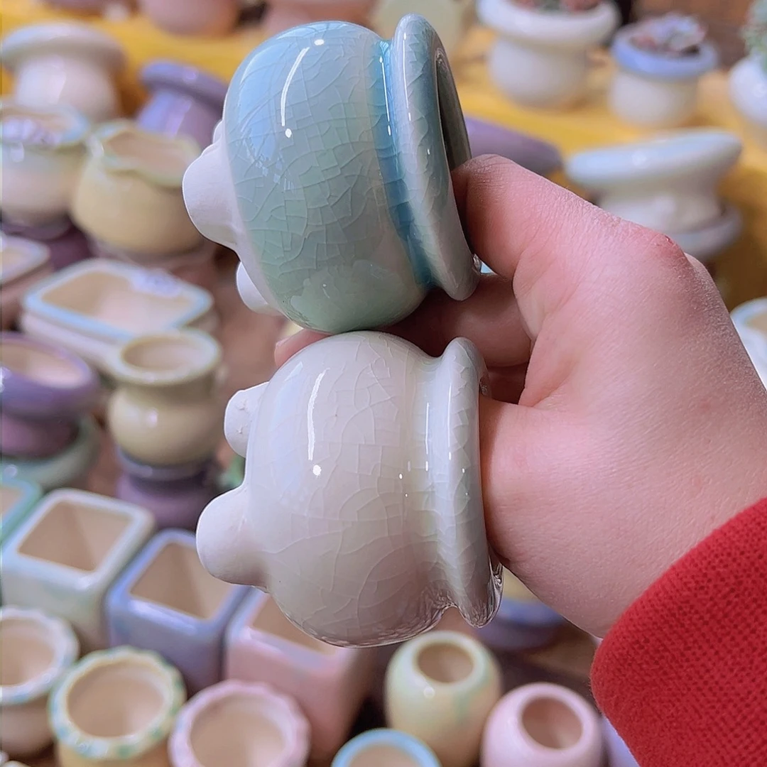 红陶陶瓷花盆当场满12包邮