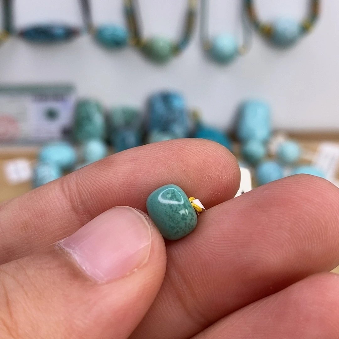 未镶嵌绿松石珠宝奇石8.8×7.1