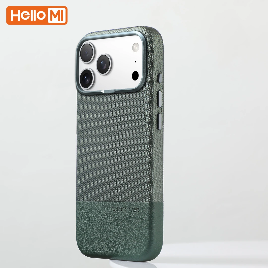 适用苹果17手机壳iPhone16promax新款15pro真皮14磁吸13全包防摔