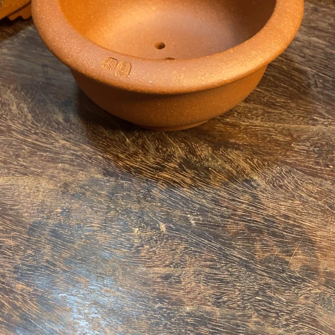 紫砂花盆三***材花盆手工制作