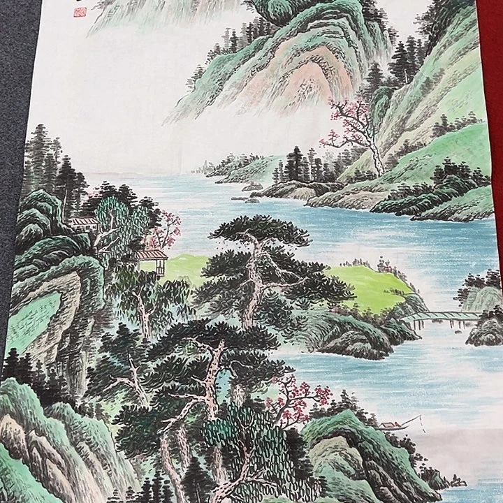 竖款周六愉快哈，山水作品欣赏