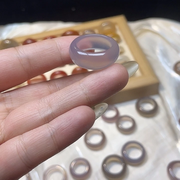 玛瑙/玉髓未镶嵌戒指A05港19不退换