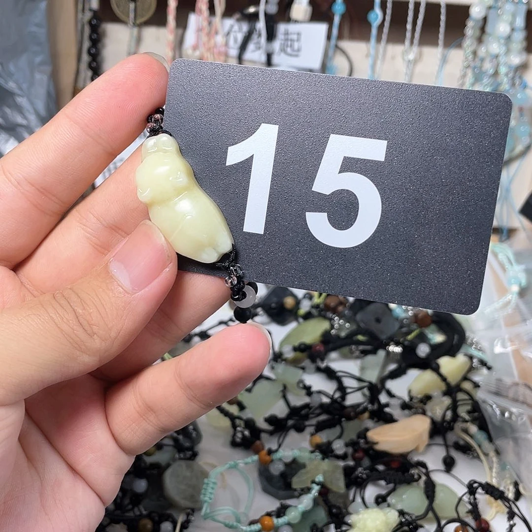 蛇纹石玉手链合金d****雪