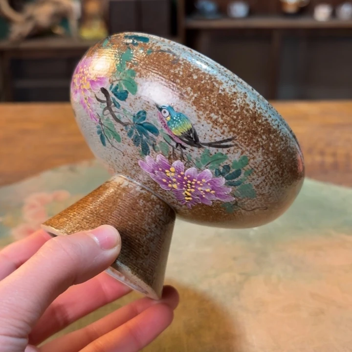 柴烧纯手工手绘陶瓷