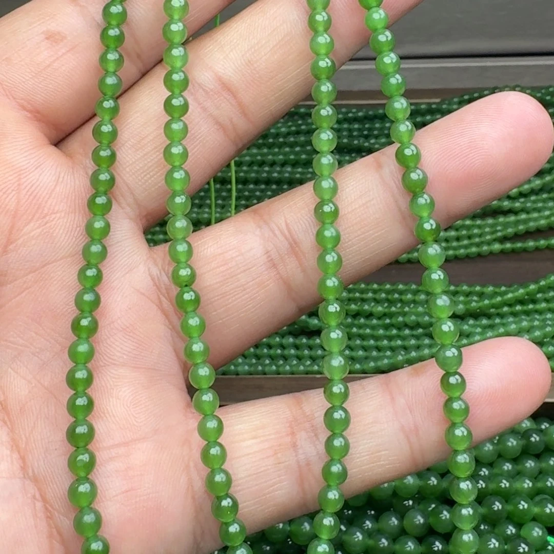 和田玉未镶嵌颈饰碧玉冰阳绿卡4