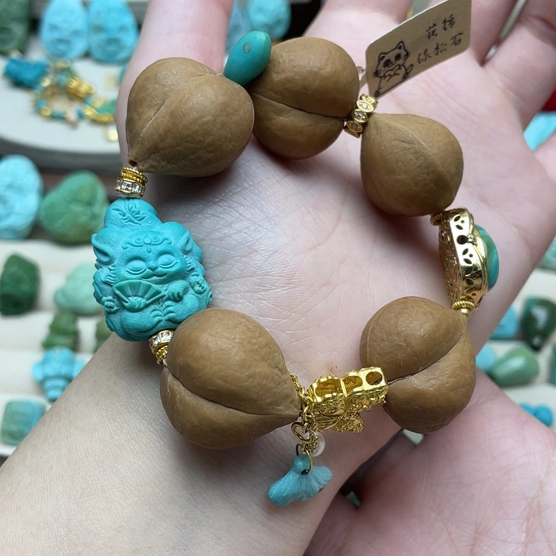 绿松石18K金镶嵌设计款青丘的秘密