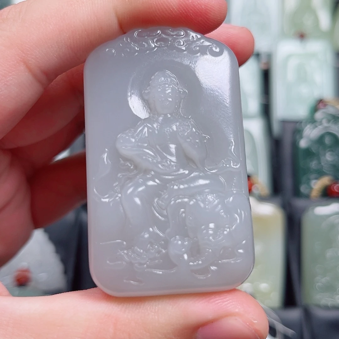 和田玉未镶嵌挂件