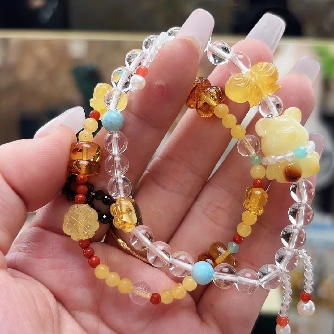 琥珀未镶嵌戒指琥珀