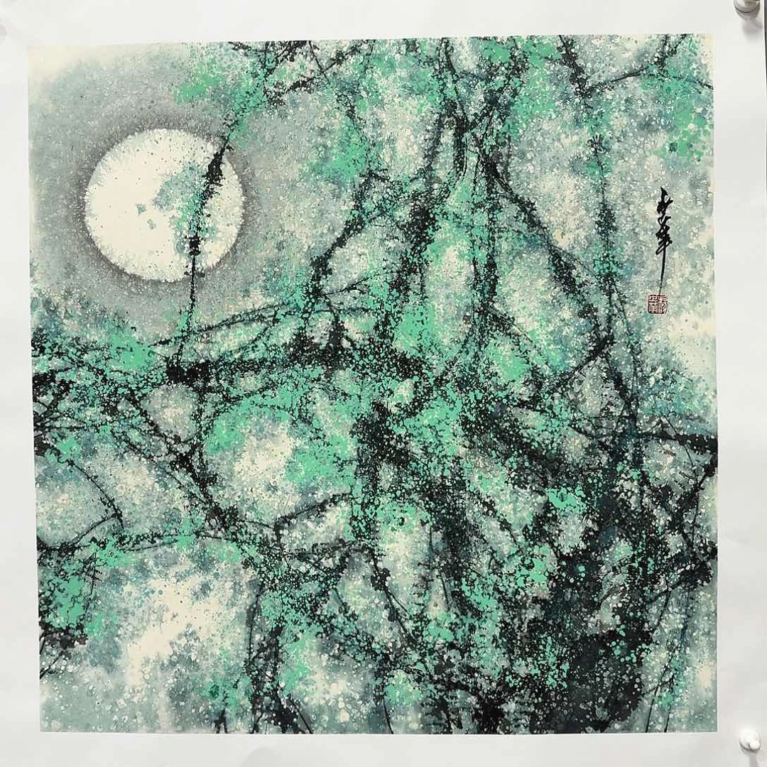 国画亲笔手绘放心去藏