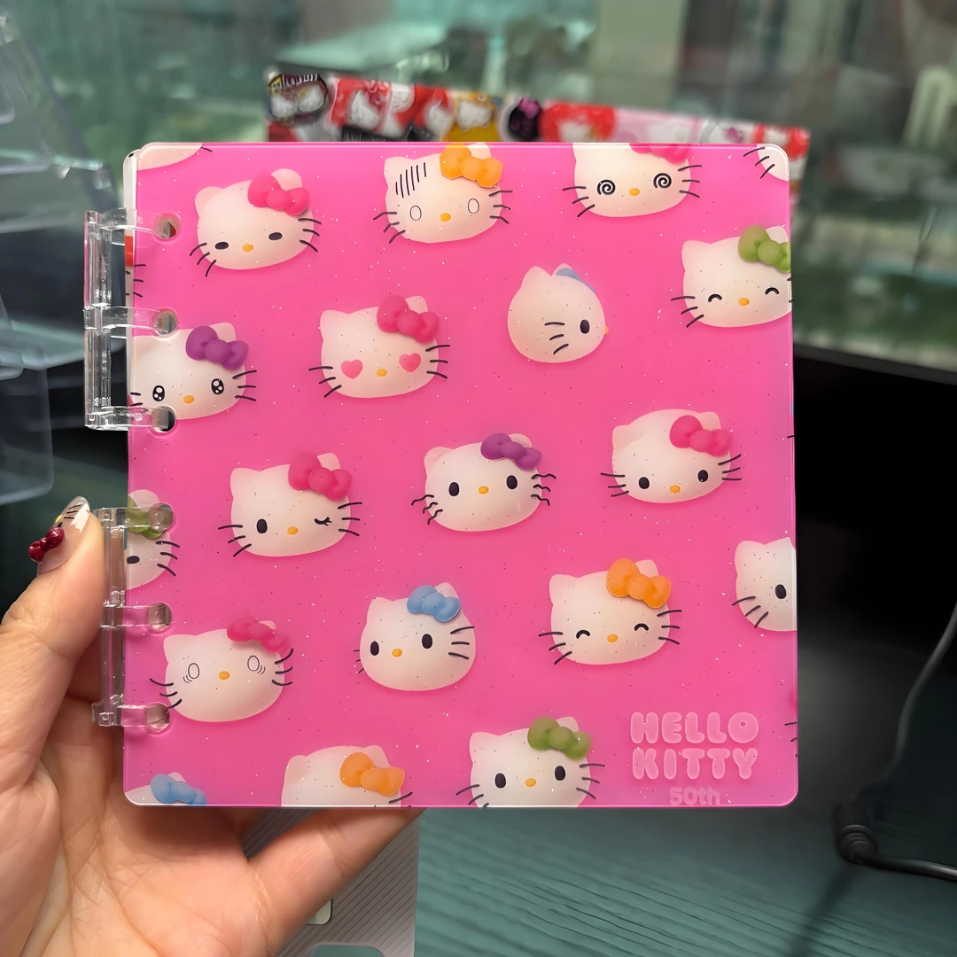 DIY亚克力片片活页本绘画手作本创意卡通Kitty周边礼物