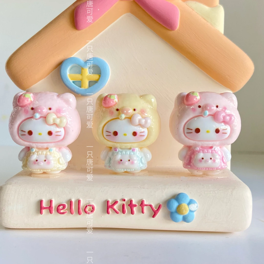 【唐可爱定制-猪猪kt】树脂配件卡通可爱头套配饰