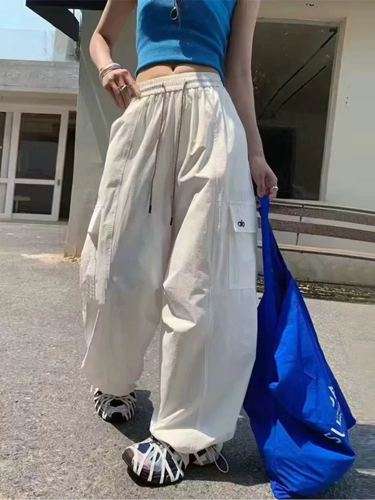 冰丝薄款松紧腰工装裤13031