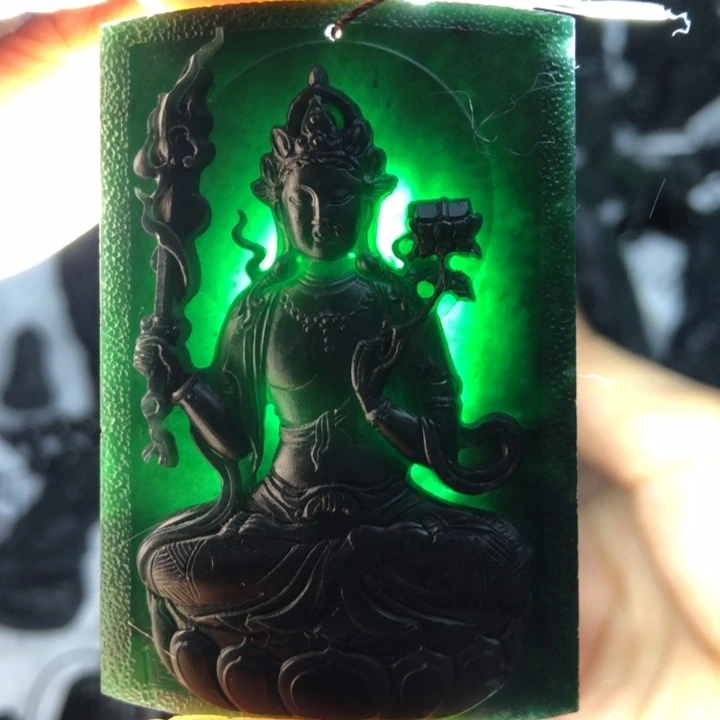 定制翡翠未镶嵌虚空藏