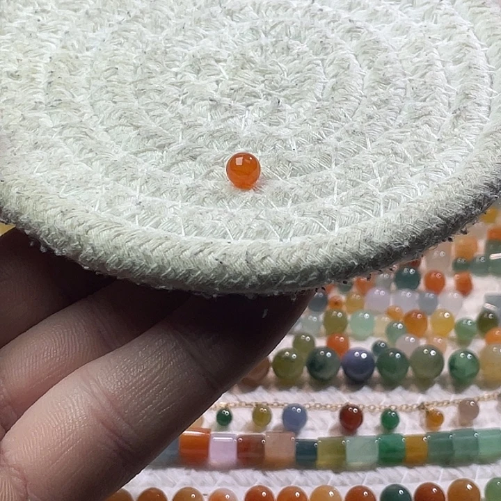 翡翠散珠未镶嵌定制翡翠卡5.9