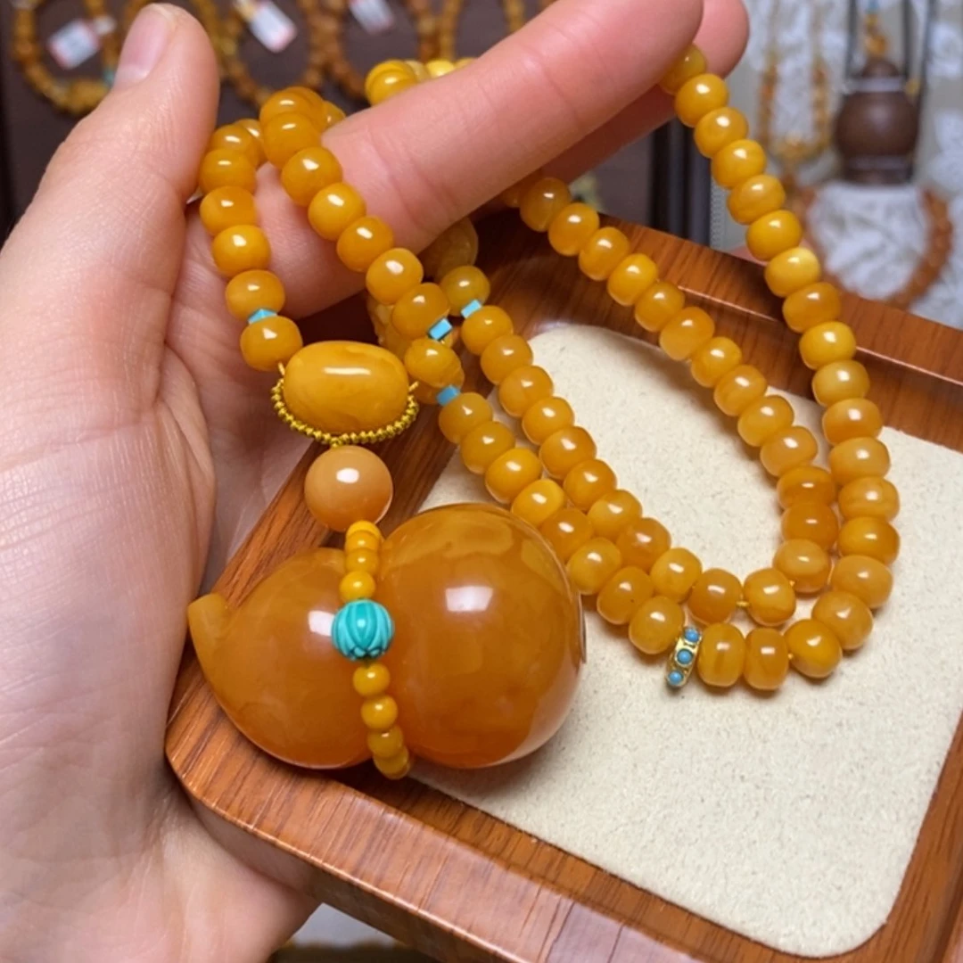 【闪购商品】蜜蜡颈饰未镶嵌项链