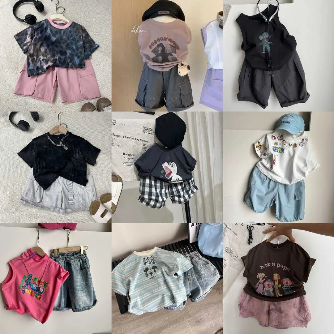 【初好单件夏款C501】2025夏季新款儿童休闲百搭时尚套装韩系风格