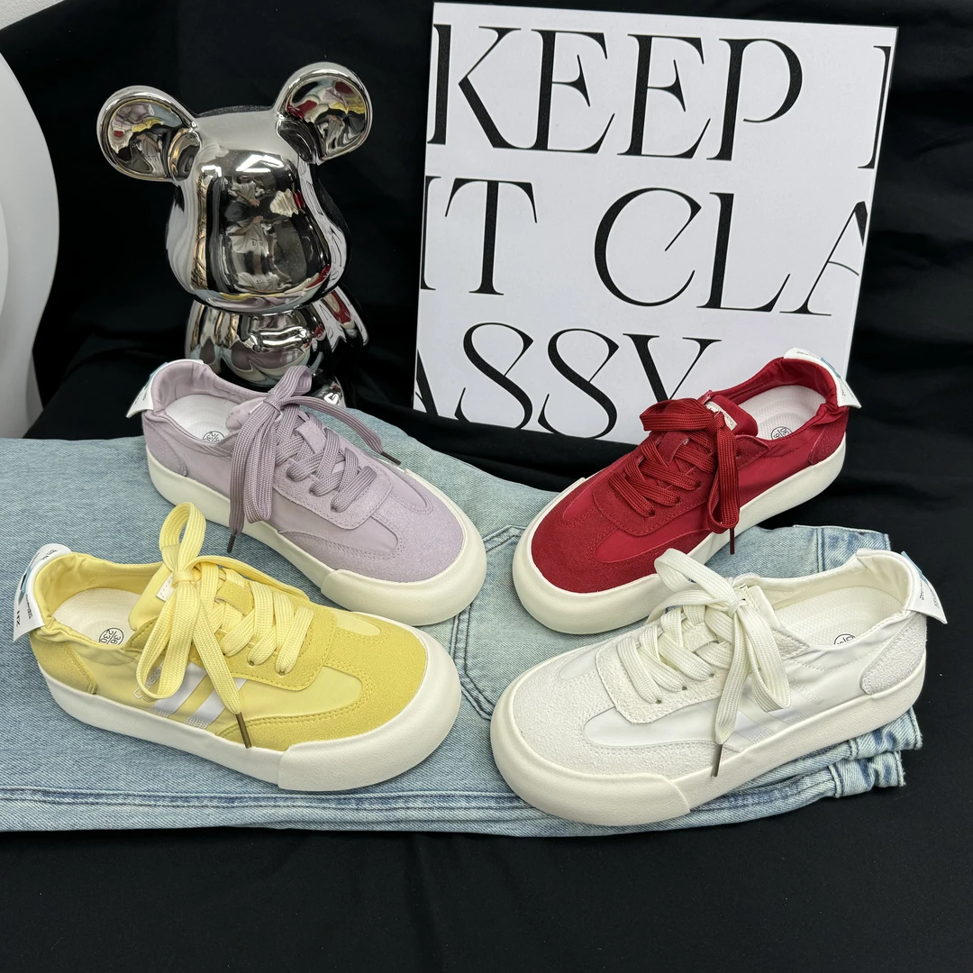 【Sai】夏季冰丝布透气休闲女鞋轻奢女款潮鞋韩版百搭厚底运动板鞋