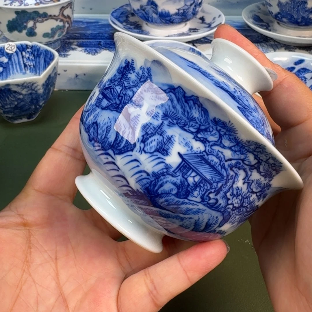 景德镇纯手绘茶具圆圆214