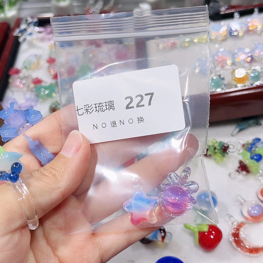 玻璃颈饰227铃铛星星