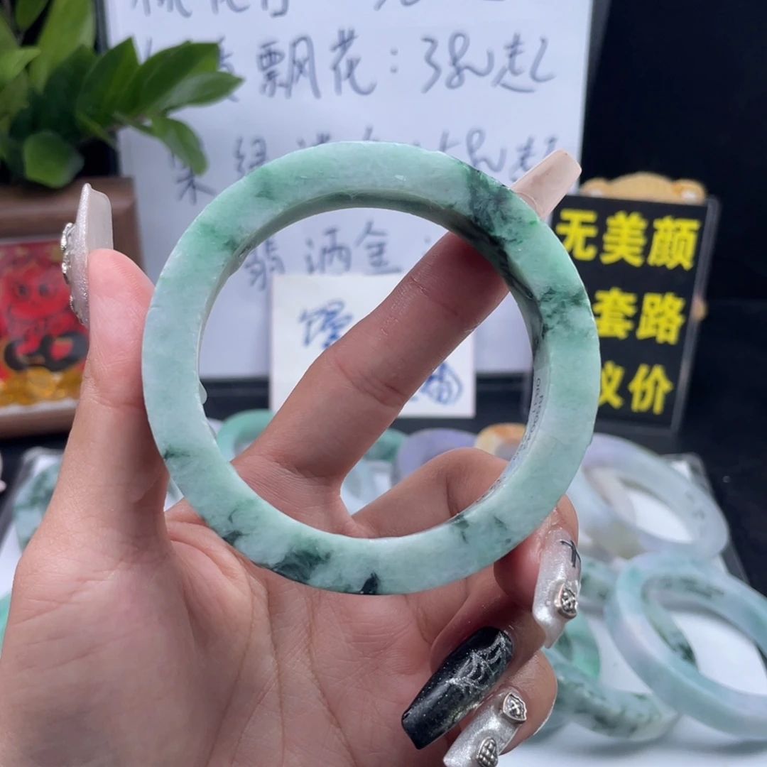 定制翡翠未镶嵌纯天然A货翡翠手镯