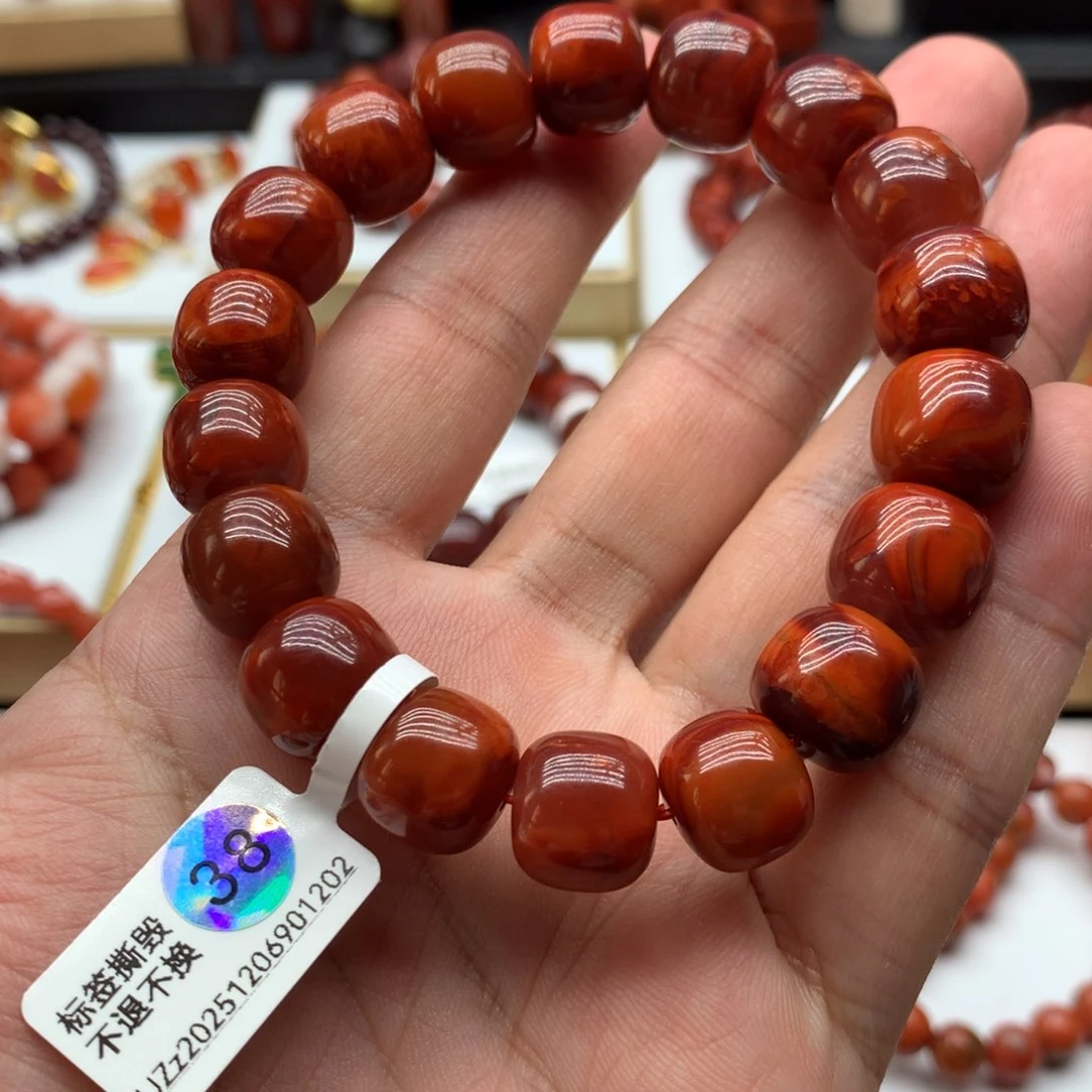 南红玛瑙手链未镶嵌