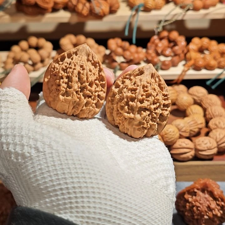 文玩核桃把件40尺全品老款官帽