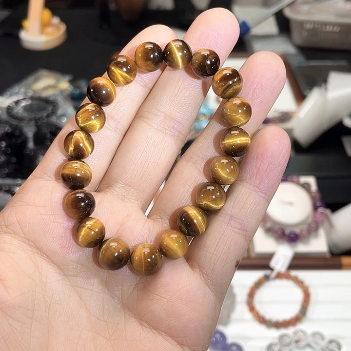 手串水晶未镶嵌10+黑金虎眼