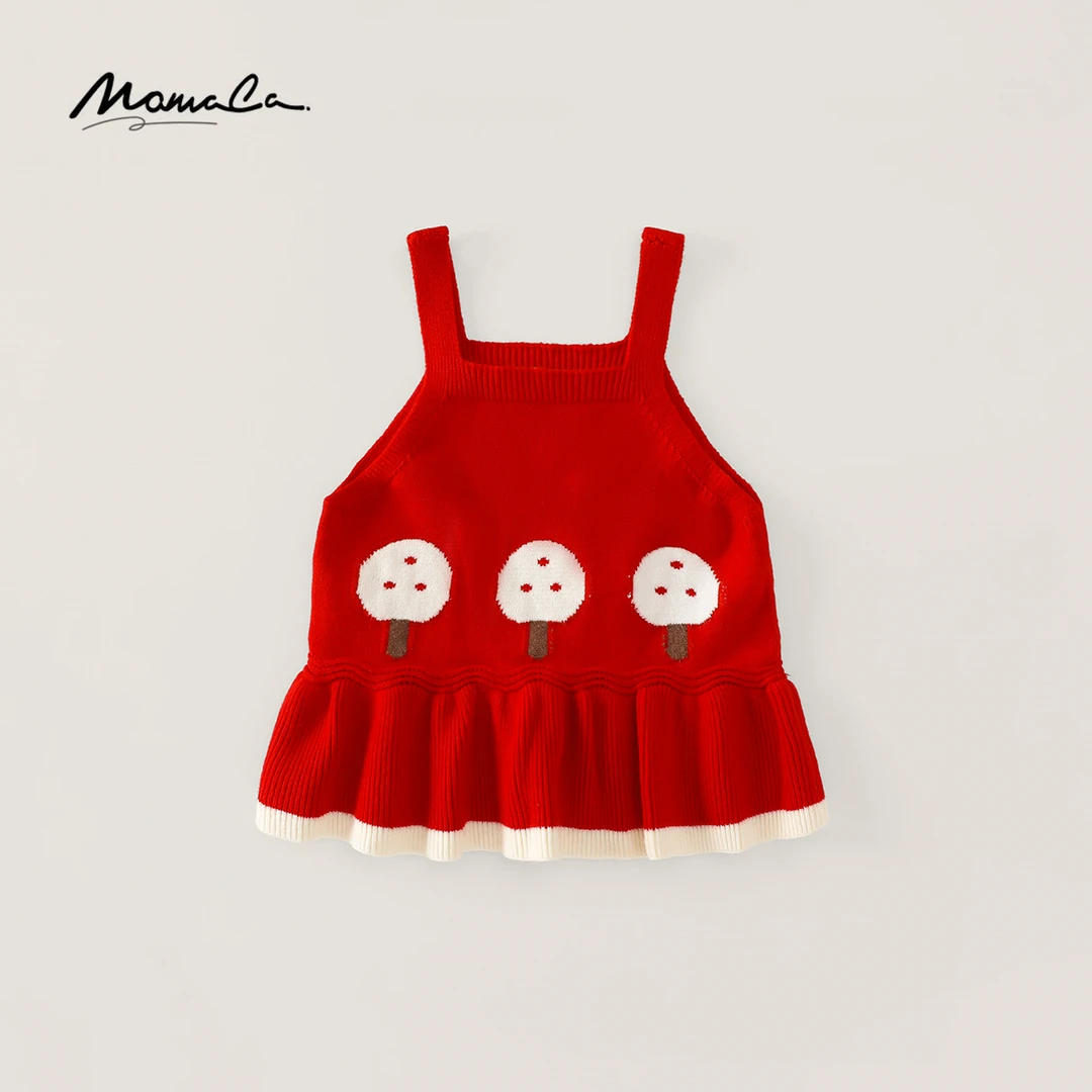 MOMOCO女童秋季女童时尚韩版洋气甜美百搭细针织马甲77730110003