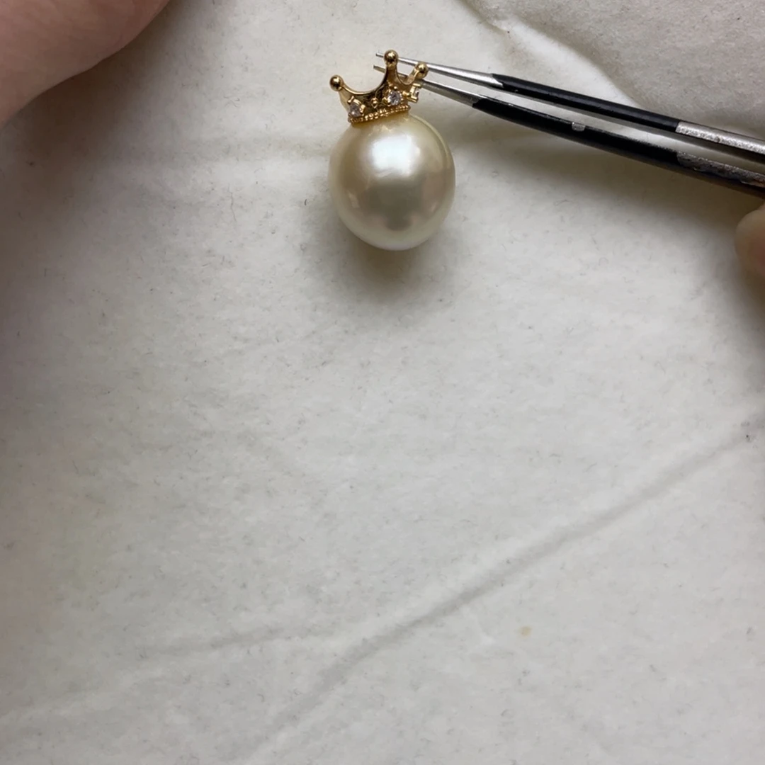 吊坠(不含链)海水珍珠银S925镶嵌