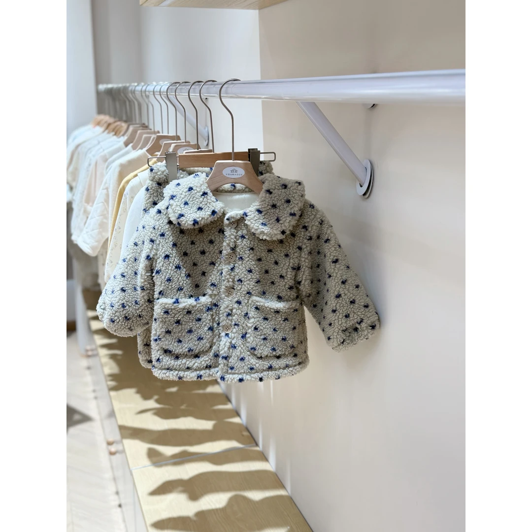 婴幼儿儿童秋冬夹棉花家居服加厚小麦穗提花家居服套装91625187