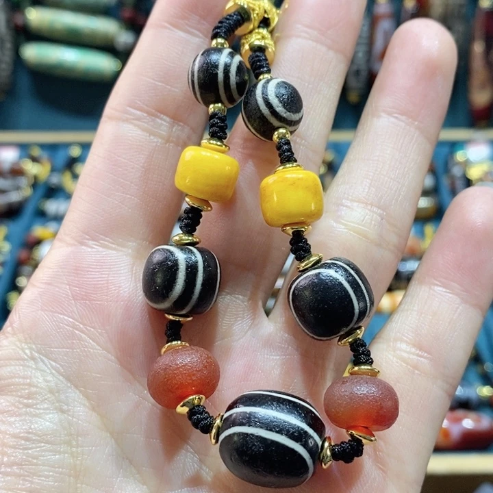 玛瑙/玉髓颈饰合金芝***塔2