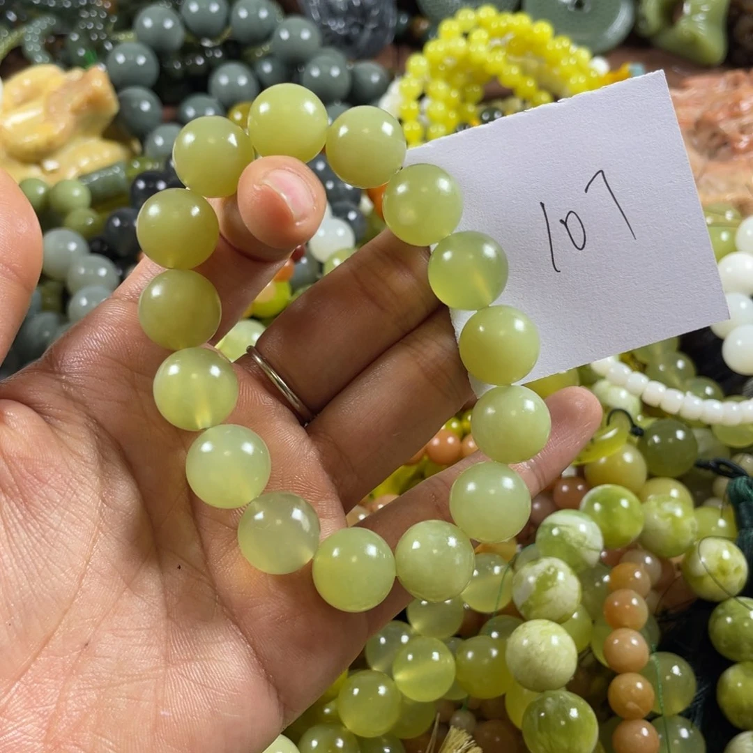 未镶嵌蛇纹石玉手串