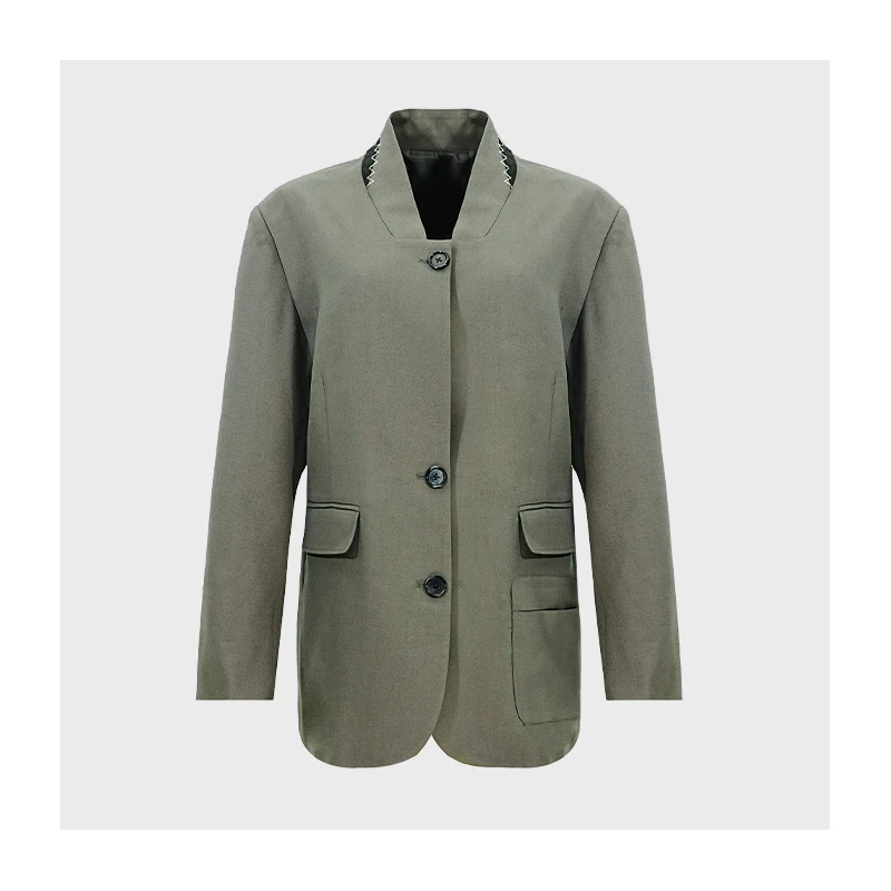 【大菲专属】24年新款复古休闲西装外套女装简约宽松百搭上衣