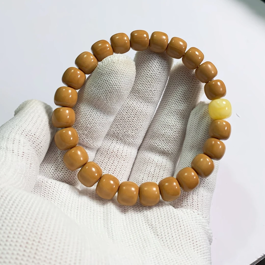 《三姐文玩》猴头小馒头料 精工“道珠”加天然配饰 尺寸10mm左右