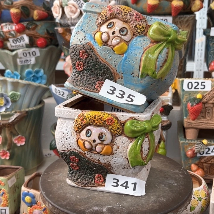 紫砂花盆粗陶材质多肉花盆