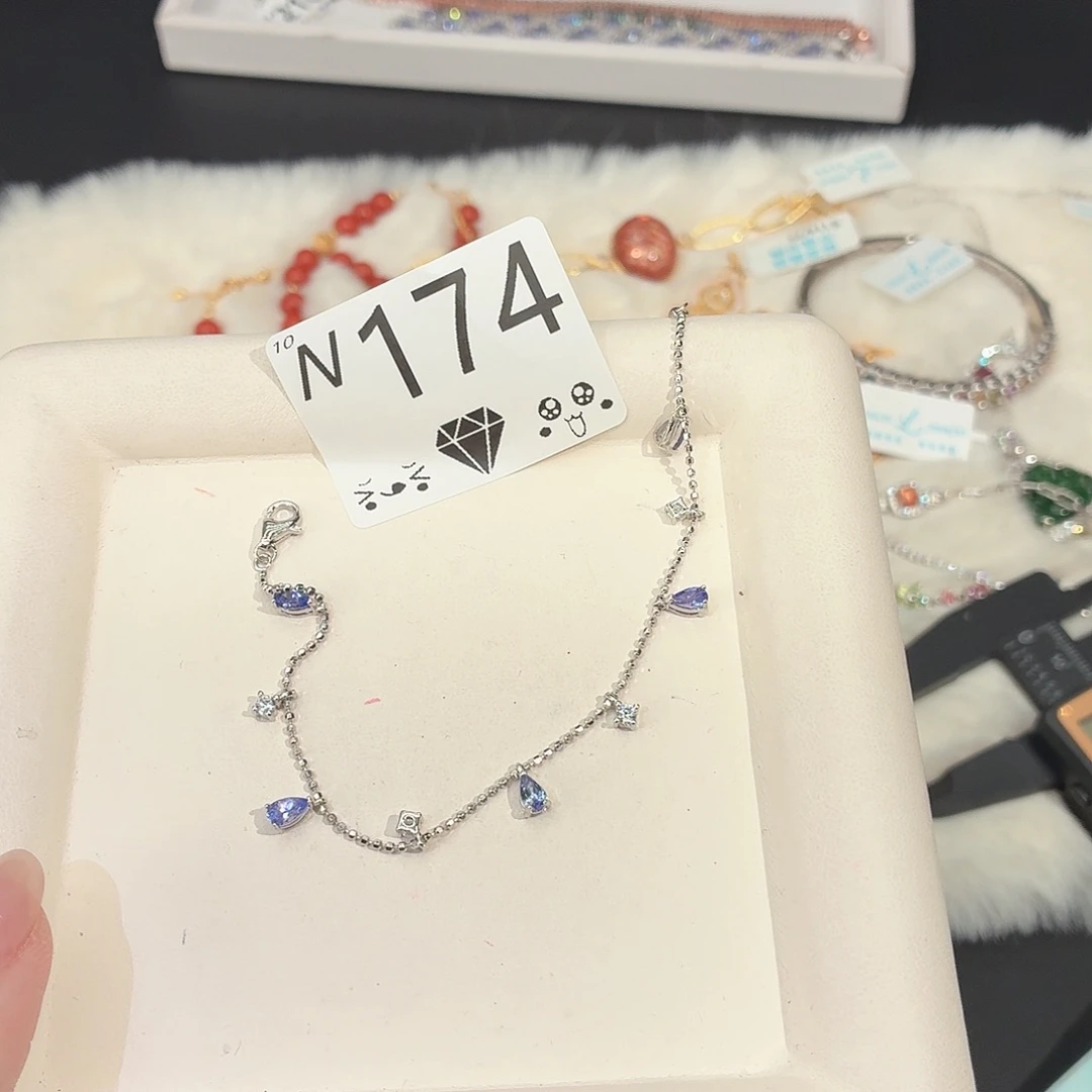 坦桑石银S925镶嵌珠宝奇石