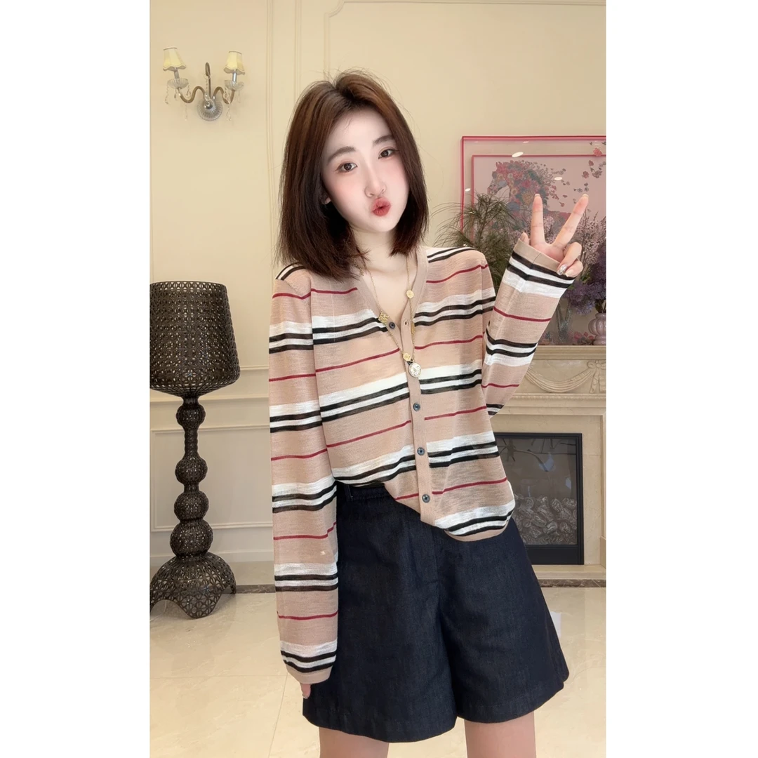 妮妮家夏季休闲百搭长袖防晒外套上衣61006