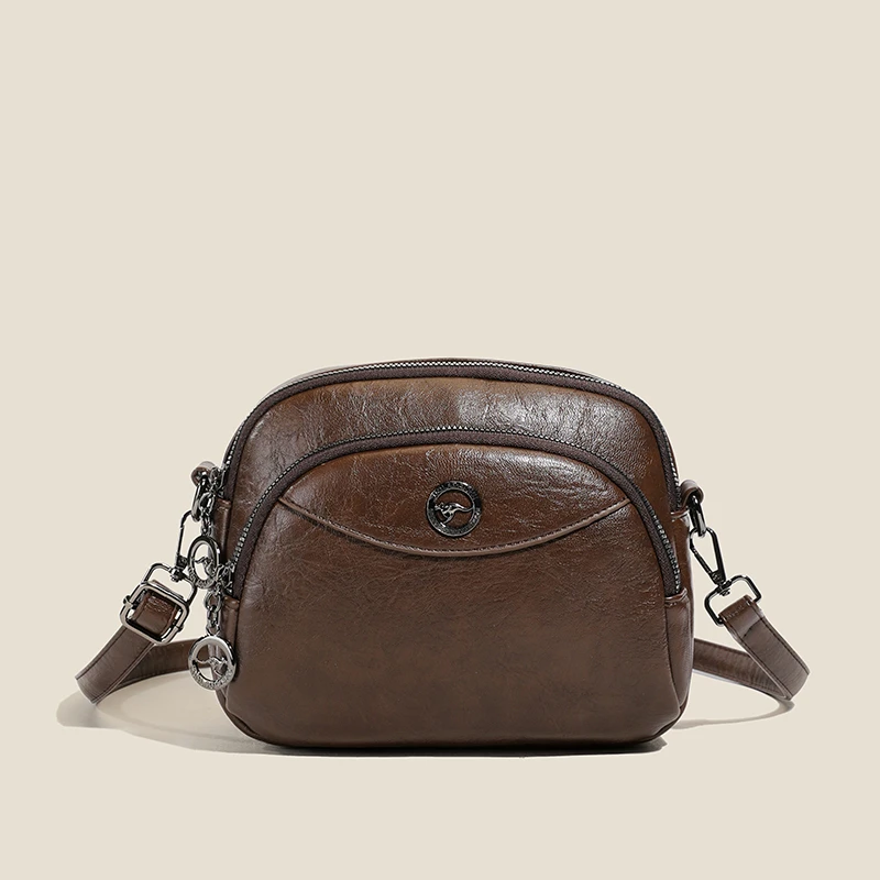 休闲复古女包时尚新款多层女包斜挎款小包包单肩包百搭轻便女士包