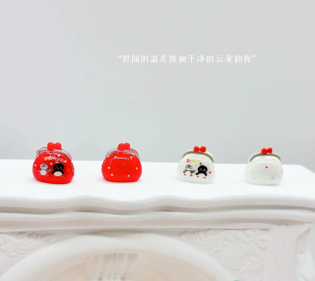 小雨定制【迷你零钱包】仿真食玩diy树脂手机配件