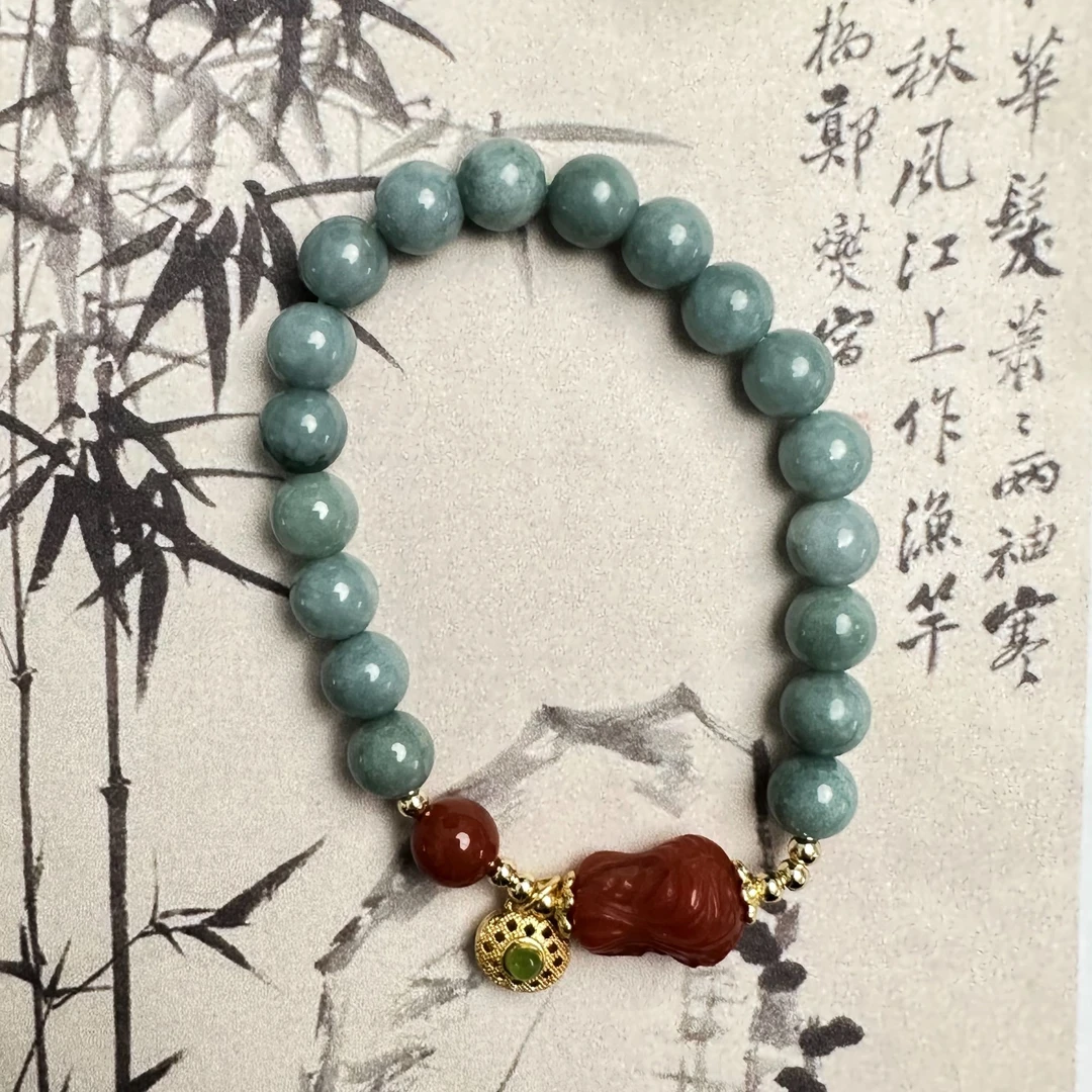 Y027翡翠手链高级感时尚百搭精致