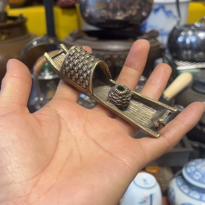 蜜安罐瓷香炉锡茶则
