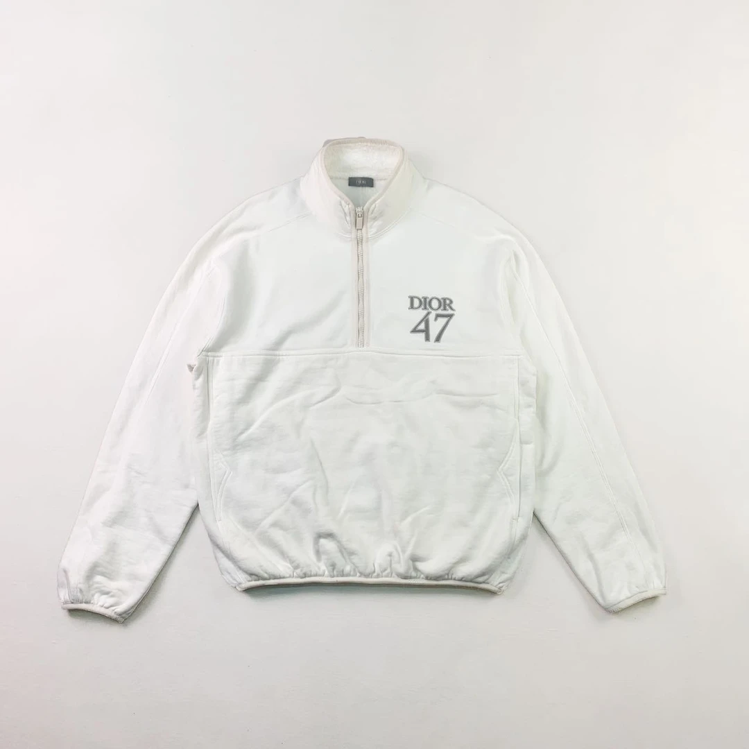 全新未使用 DIOR/迪奥 纯色logo拉链百搭卫衣m码编码xb3958