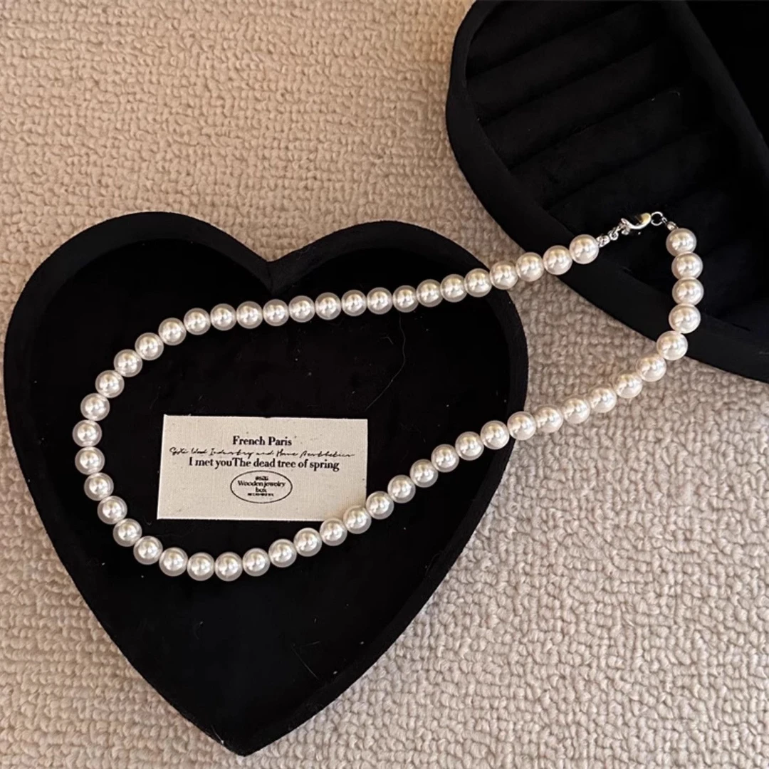 法式高端时尚珍珠项链女=7-044