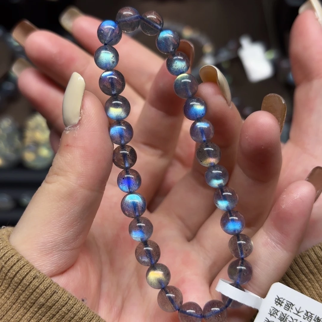 未镶嵌手链长石7mm左右