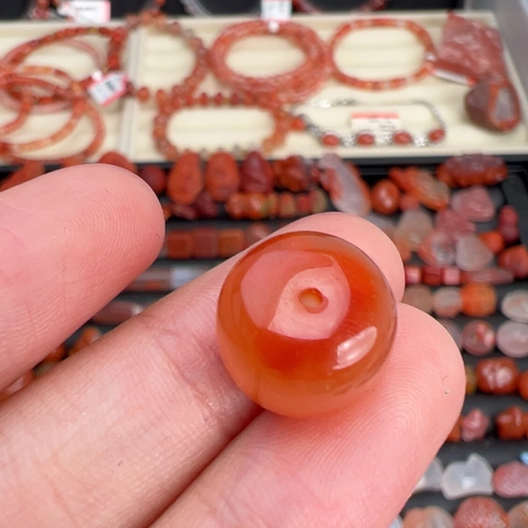 南红玛瑙未镶嵌颈饰老型卡12*10+