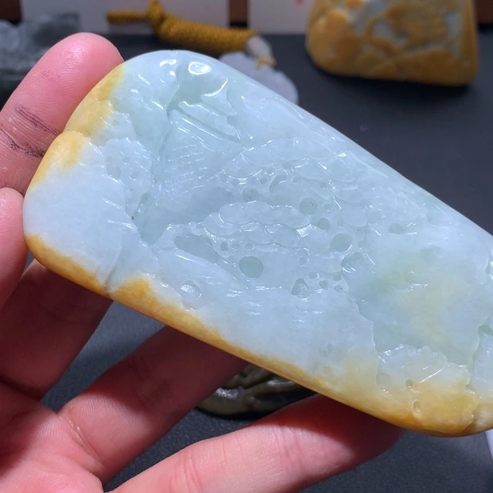 翡翠未镶嵌颈饰保真天然a货翡翠