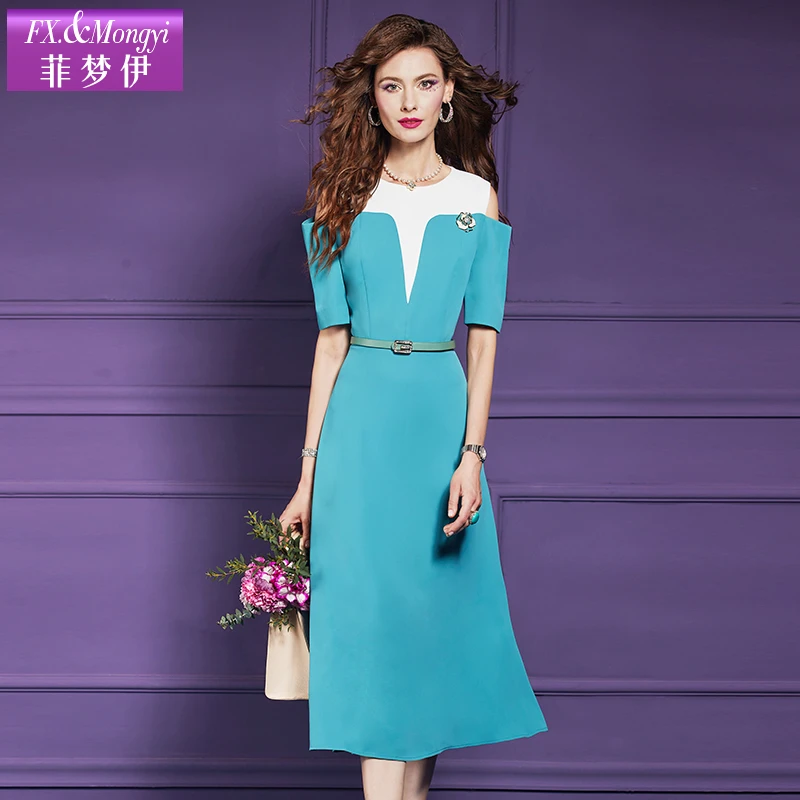 菲梦伊新款时尚连衣裙63052