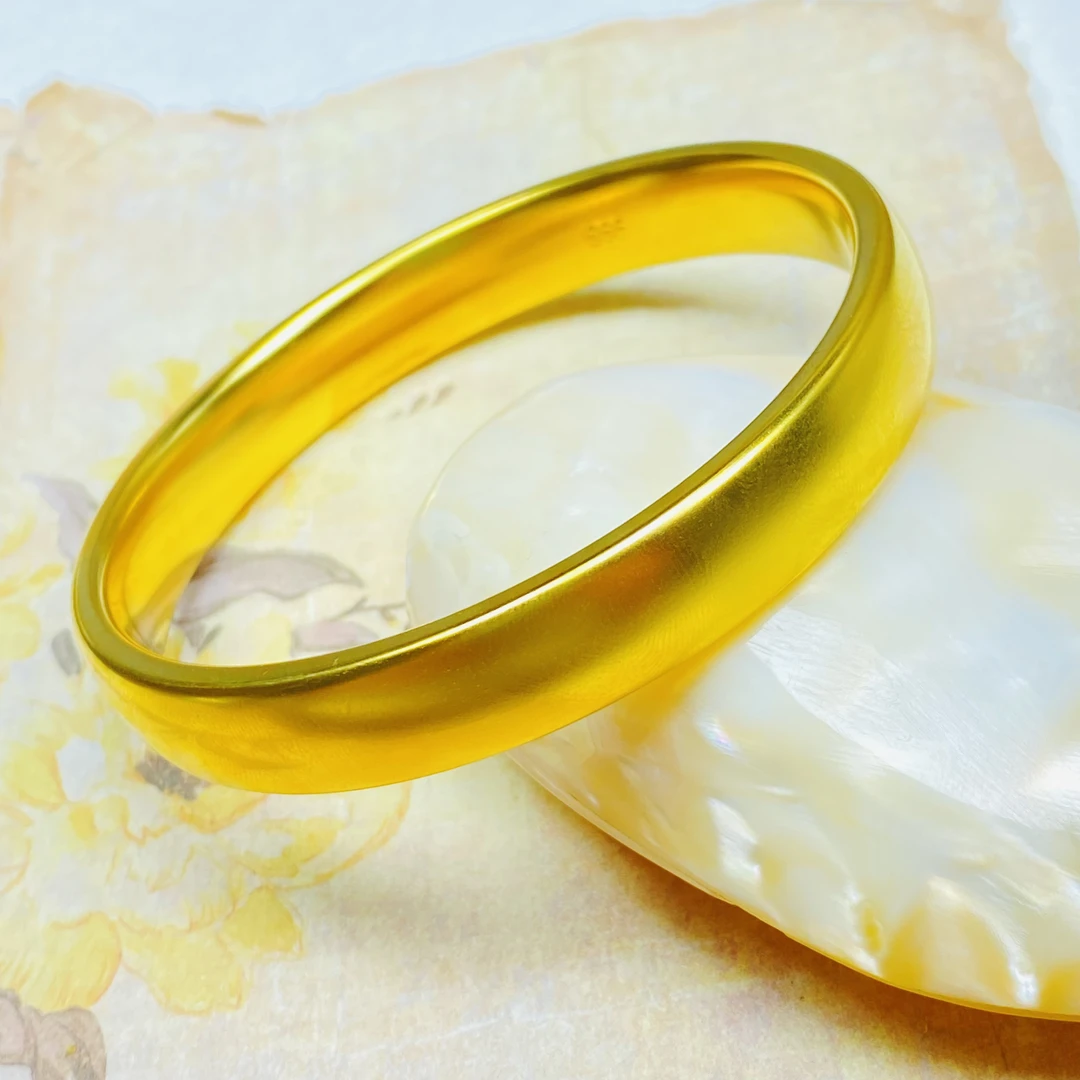 手镯 爆款G01103黄色宽闭口手镯多样性发货48151